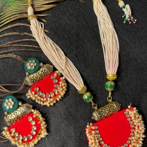 Kundan Work Red and Green